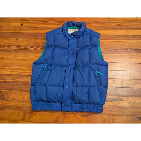 L.L. Bean VTG "Jim Whittaker" Mountain Classics Blue Down Vest Men's Medium - Picture 1 of 6